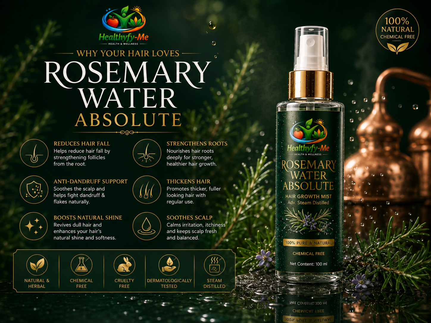 Rosemary Water Absolute: Pack of 2